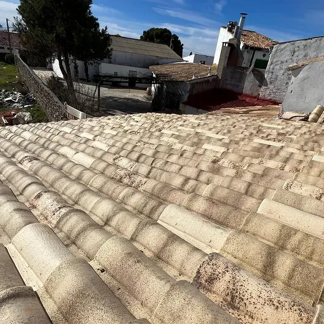 Un techo con muchas tejas