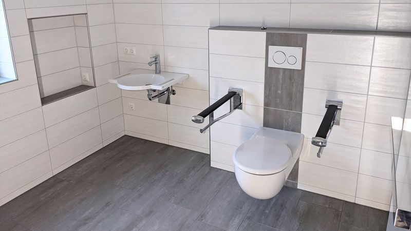 Sanitär, behindertengerecht, barrierefreies Bad