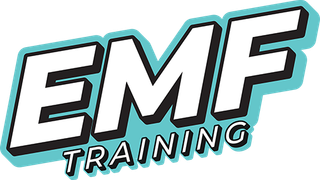 Un logo pour la formation EMF sur fond blanc.