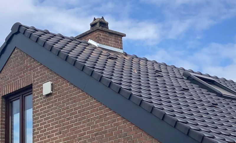 Detailopname van een dak.