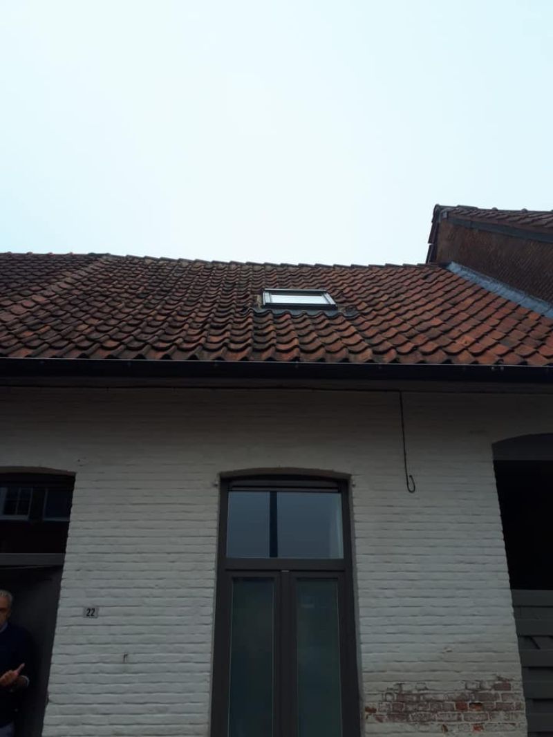 Detailopname van een dak.