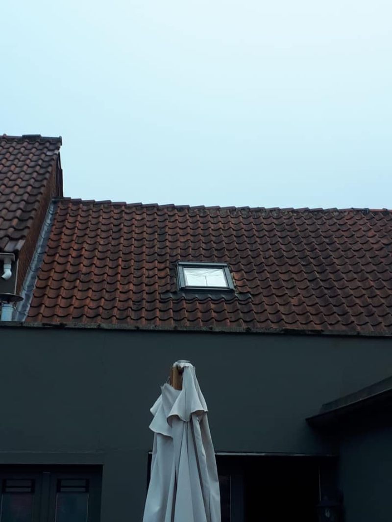 Detailopname van een dak.