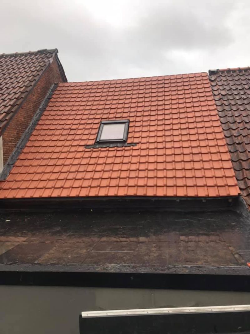 Detailopname van een dak.