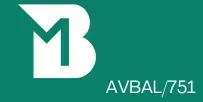El logotipo de avbal/751 es una letra b blanca sobre un fondo verde.
