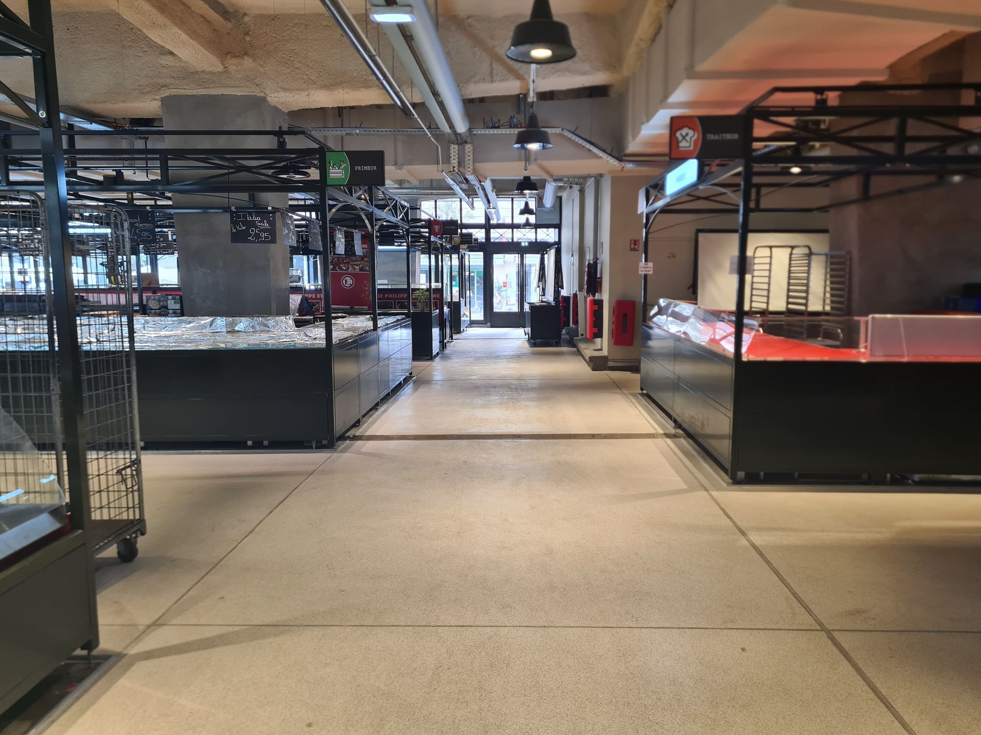 Hall avec des stands