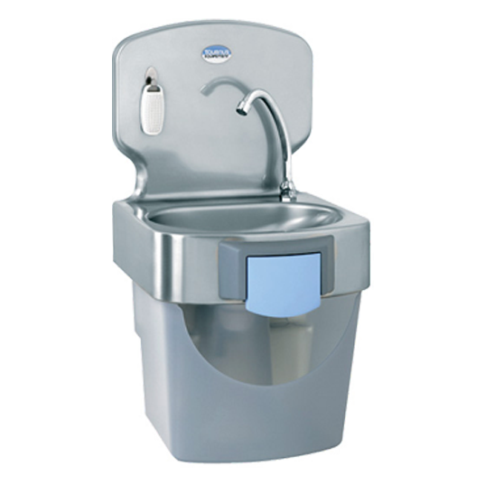 Lave main professionnel avec poubelle crochetable