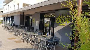 Terrasse de la pizzeria Olive