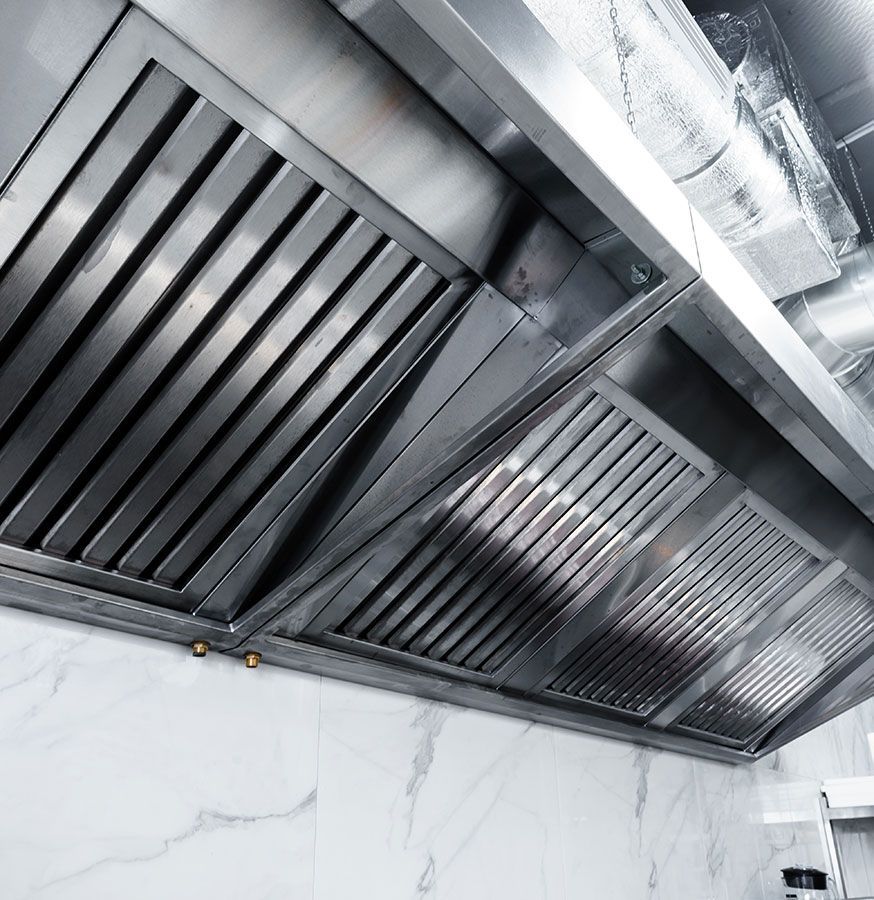 Ventilation de hotte professionnelle en inox