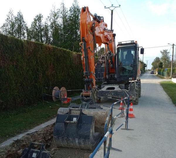 Des travaux de terrassement en cours