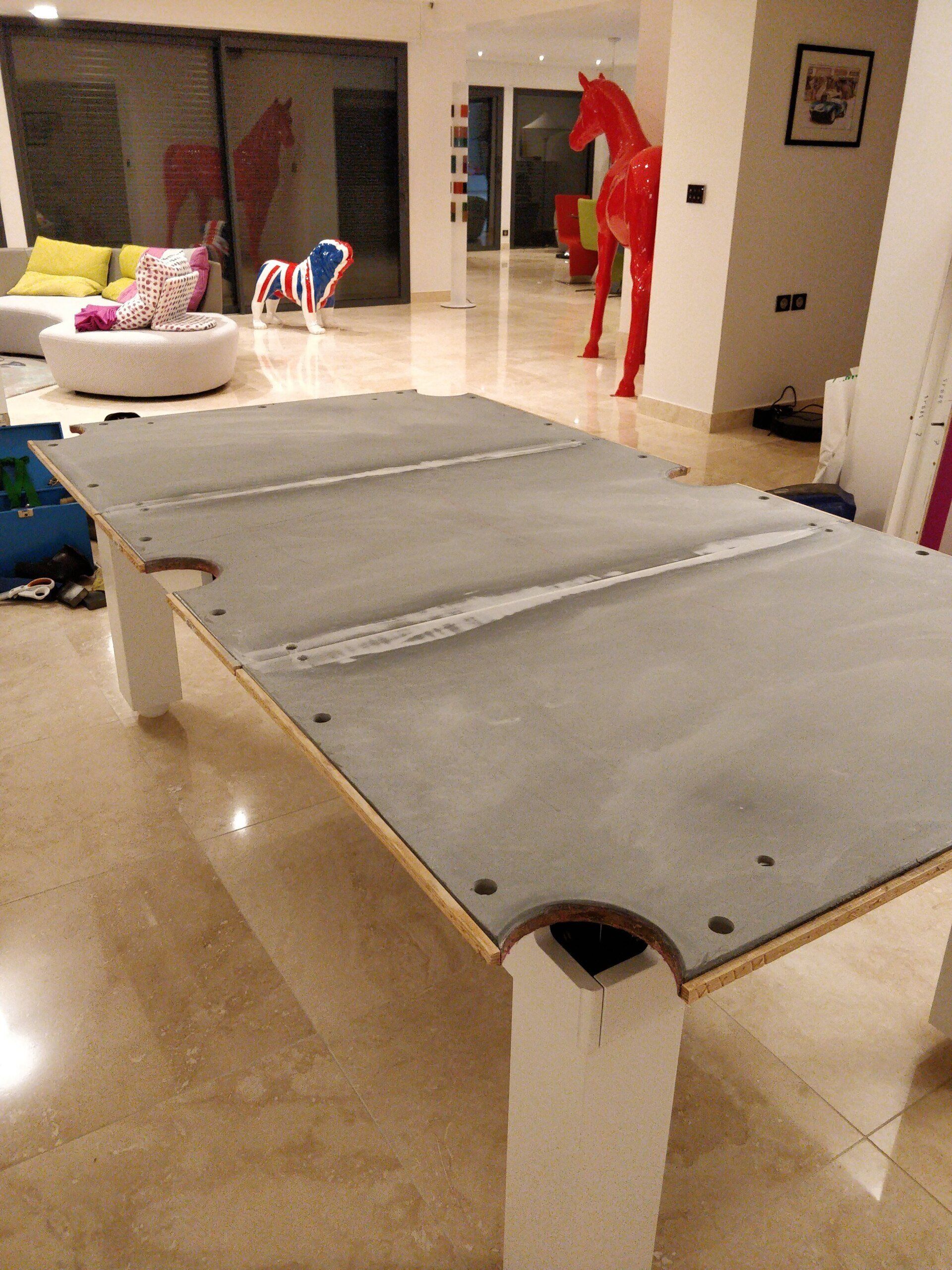 Rénovation d'un billard ancien