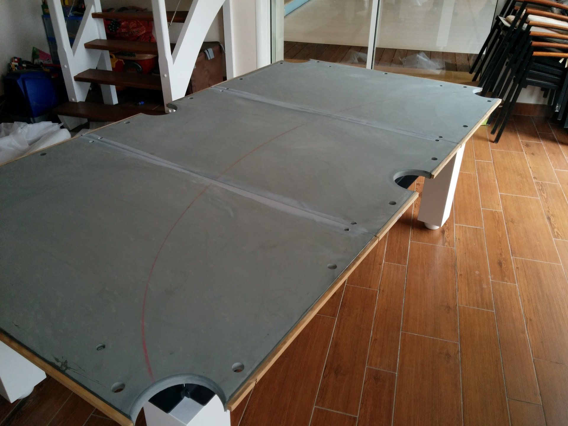 Rénovation table de billard