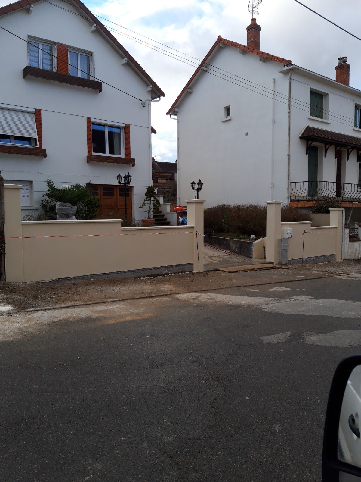 Muret et piliers de portail