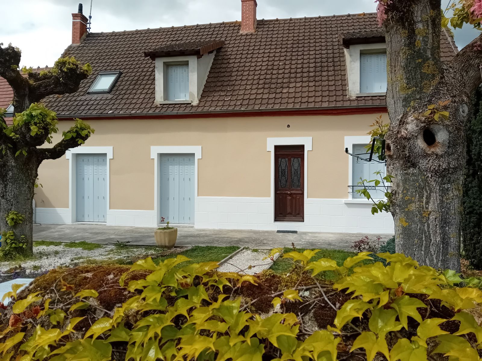 Maison après un ravalement de façade