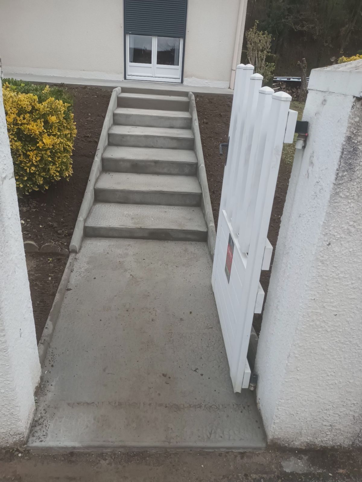 Création d'une allée