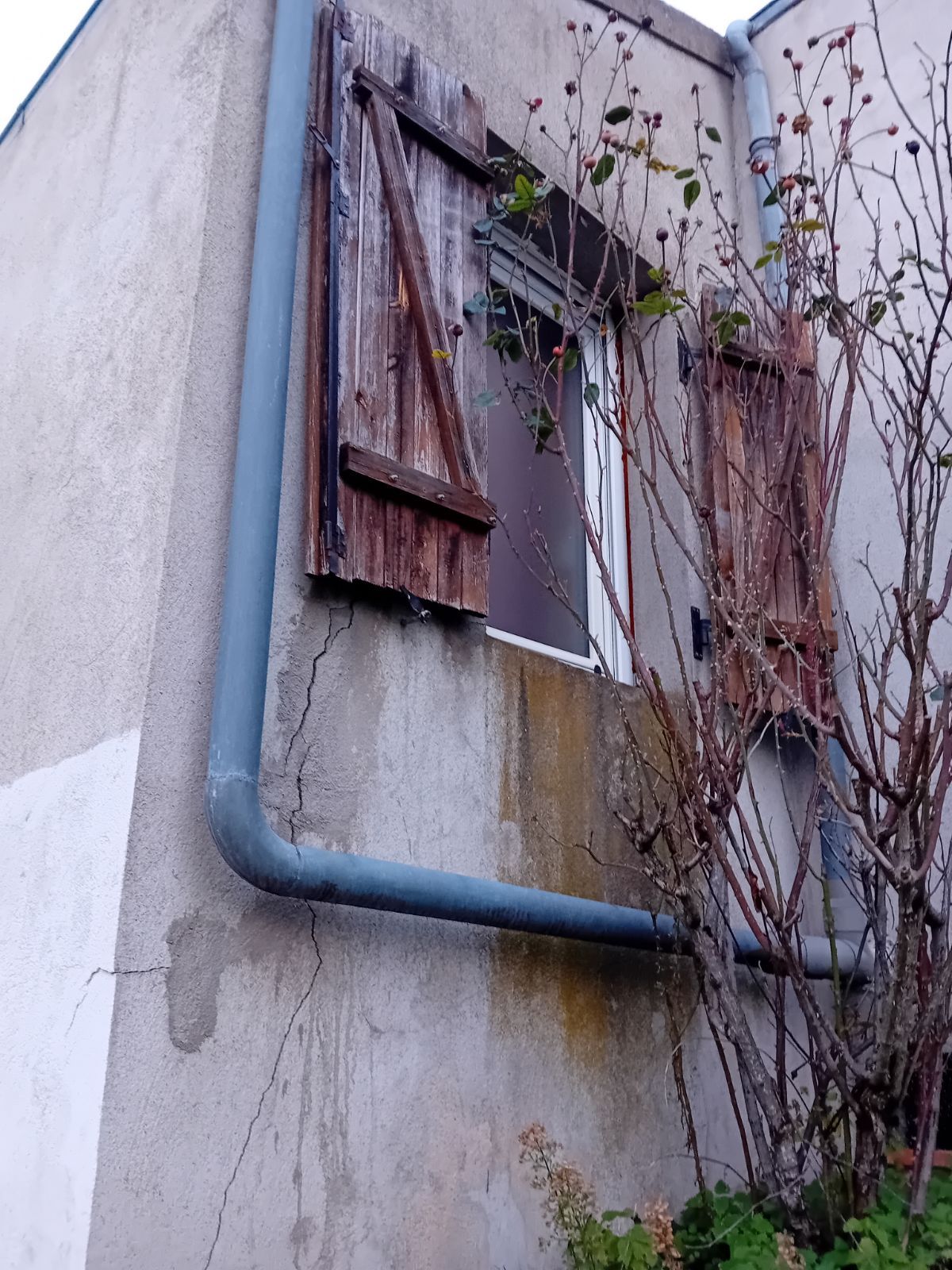 Façade en mauvais état