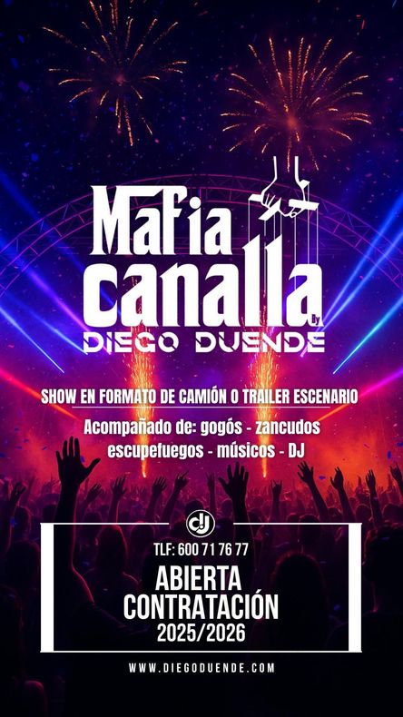 Un cartel para Mafia Canalla de Diego Duende