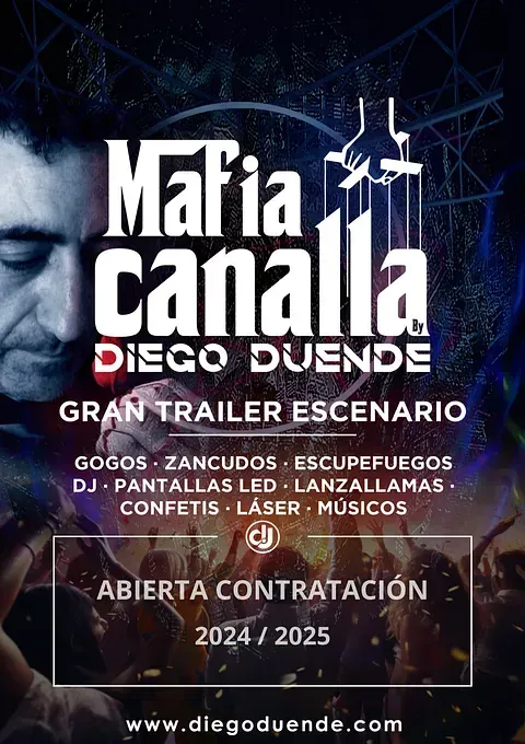 Un cartel para Mafia Canalla de Diego Duende