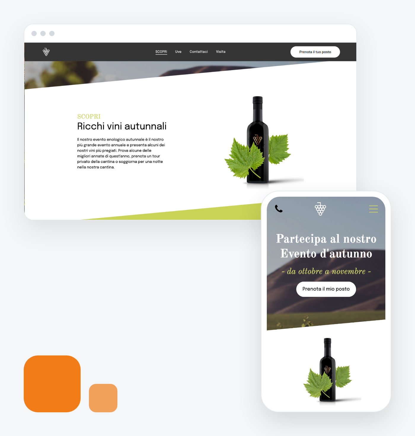 Esempio di landing page