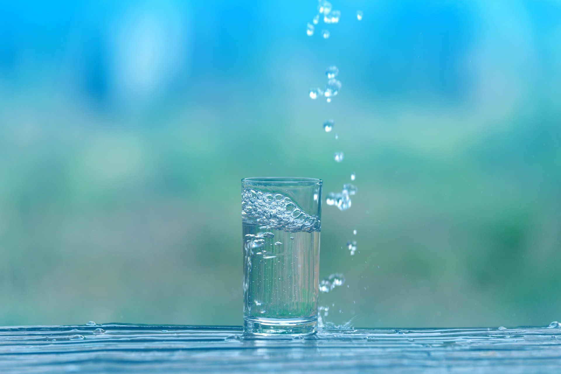 Eau adoucie dans un verre