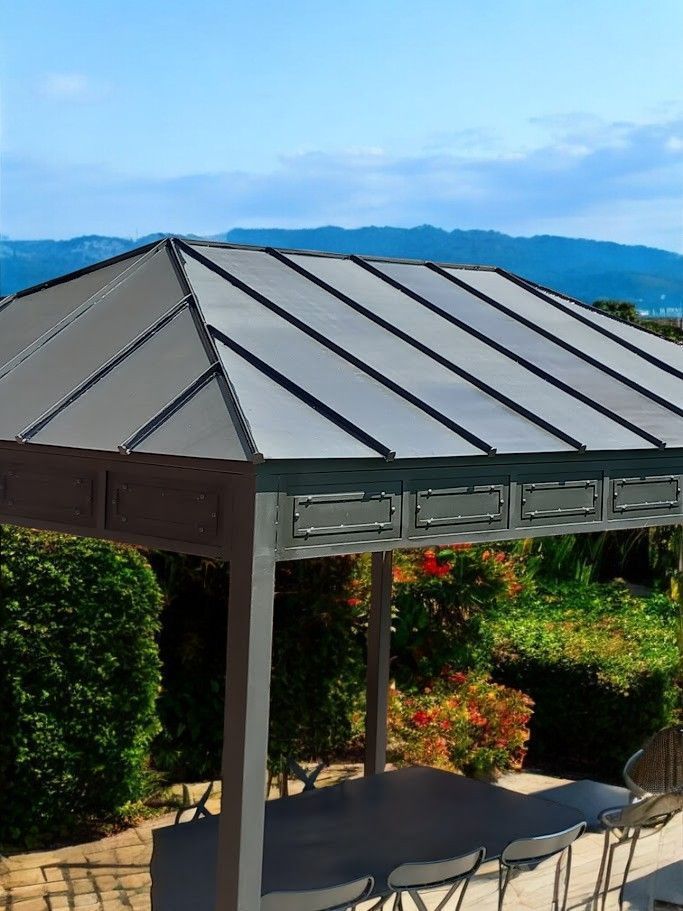 Pergola avec toit en polycarbonate