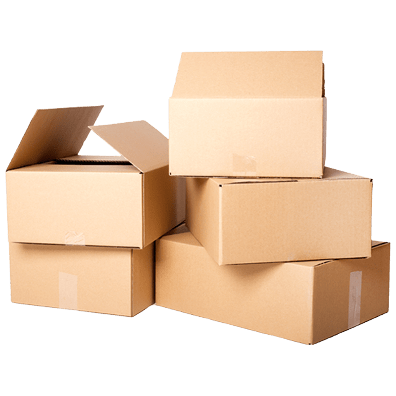 Cartons de différentes tailles