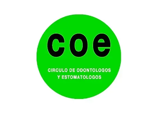 Un círculo verde con la palabra coe en él