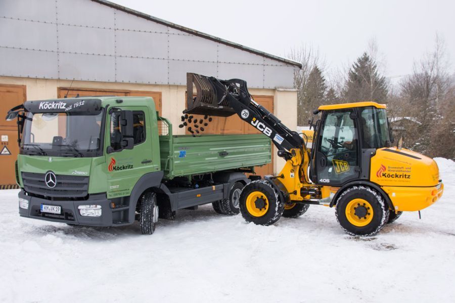 Schüttgut-Lieferung der Firma Brennstoff- und Mineralölhandel Köckritz GmbH