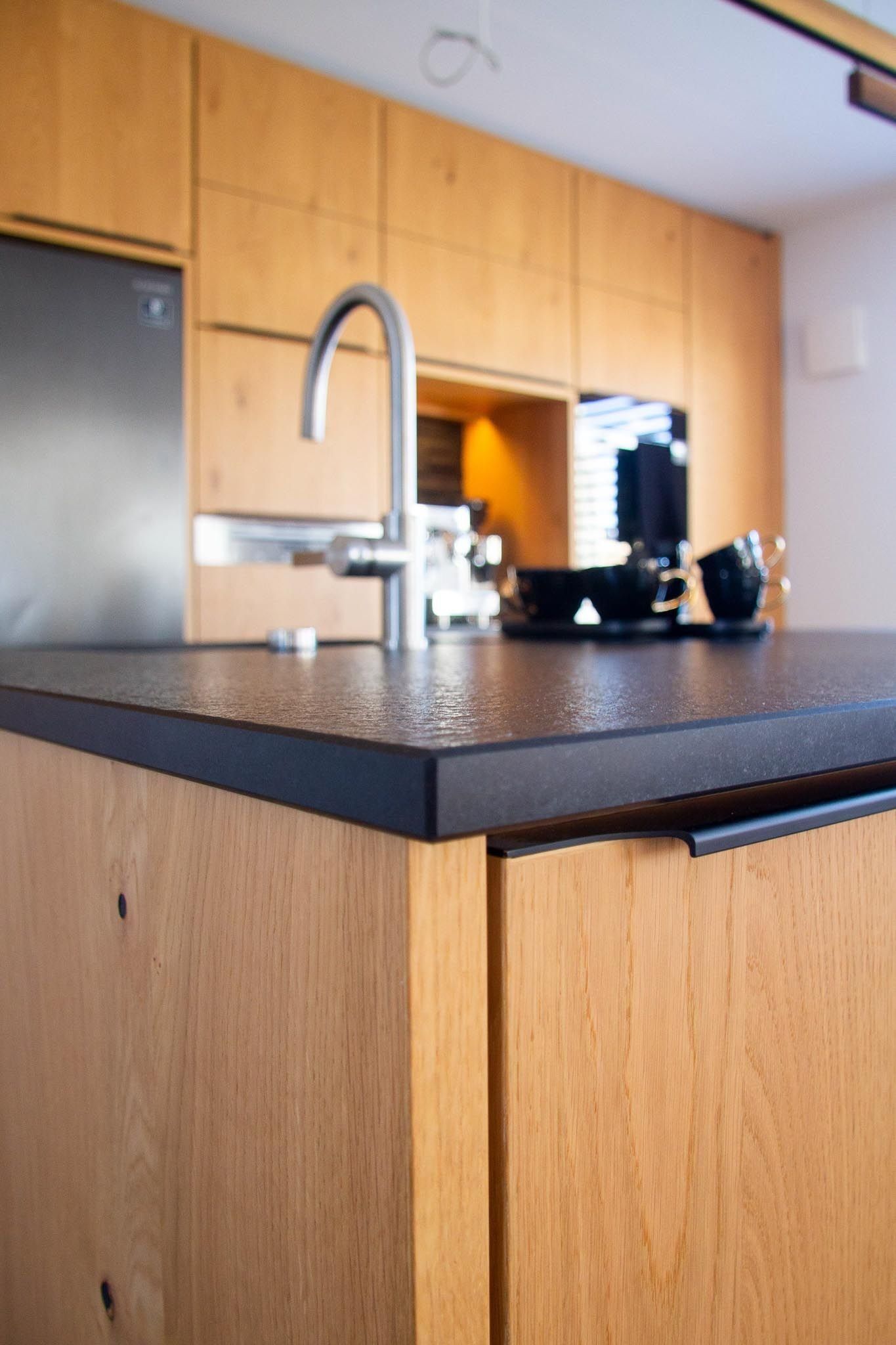 Küche in Hilpoltstein mit Eiche Fronten