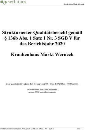 Qualitätsbericht 2020