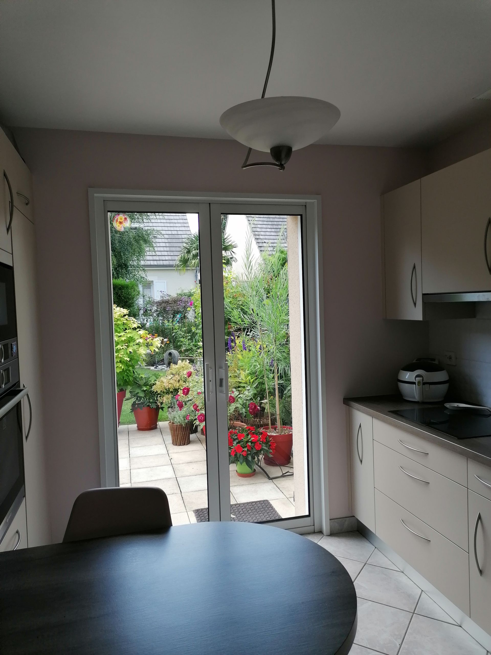 Baie vitrée fermée