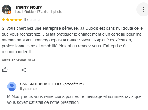 Avis Google Thierry Noury