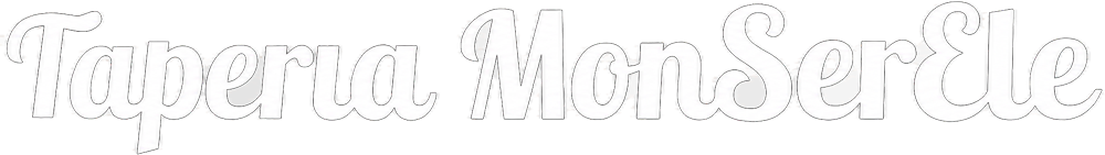 Logotipo blanco en letra cursiva con la inscripción “Tapera MonSerCle” sobre un fondo claro.