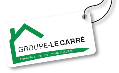 Logo et slogan du Groupe Le Carré