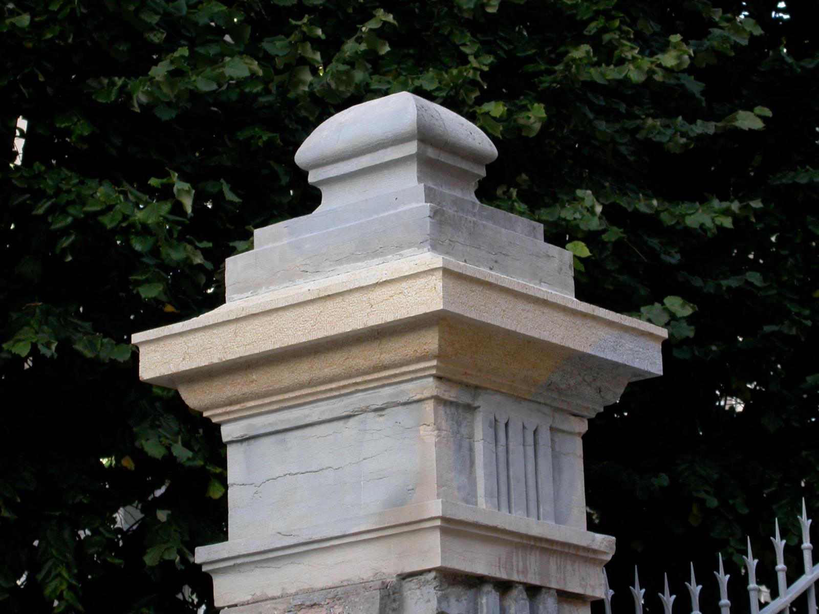 Conception d'un chapeau de pilier