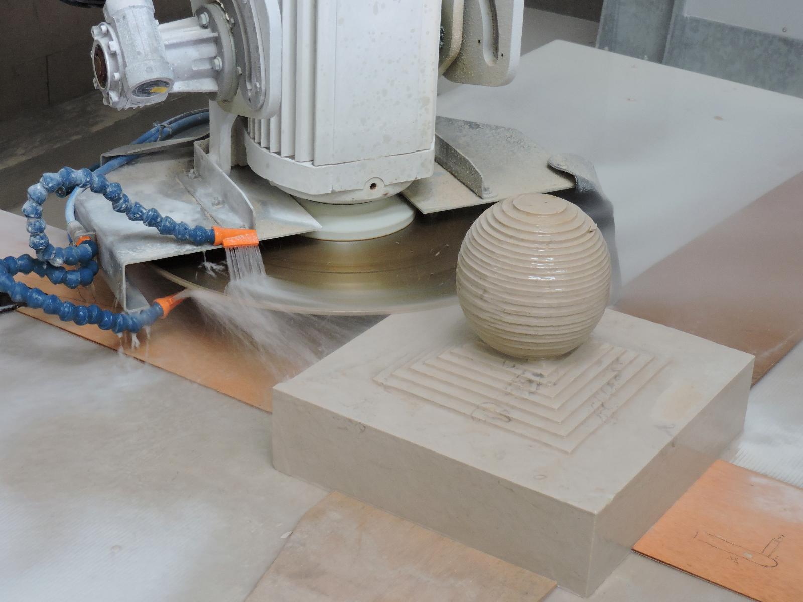 Usinage d'un chapeau de pilier