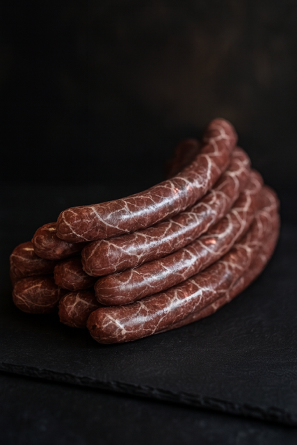 Pain de viande enveloppé de bacon avec du fromage et une garniture de tomates sur un plateau noir.