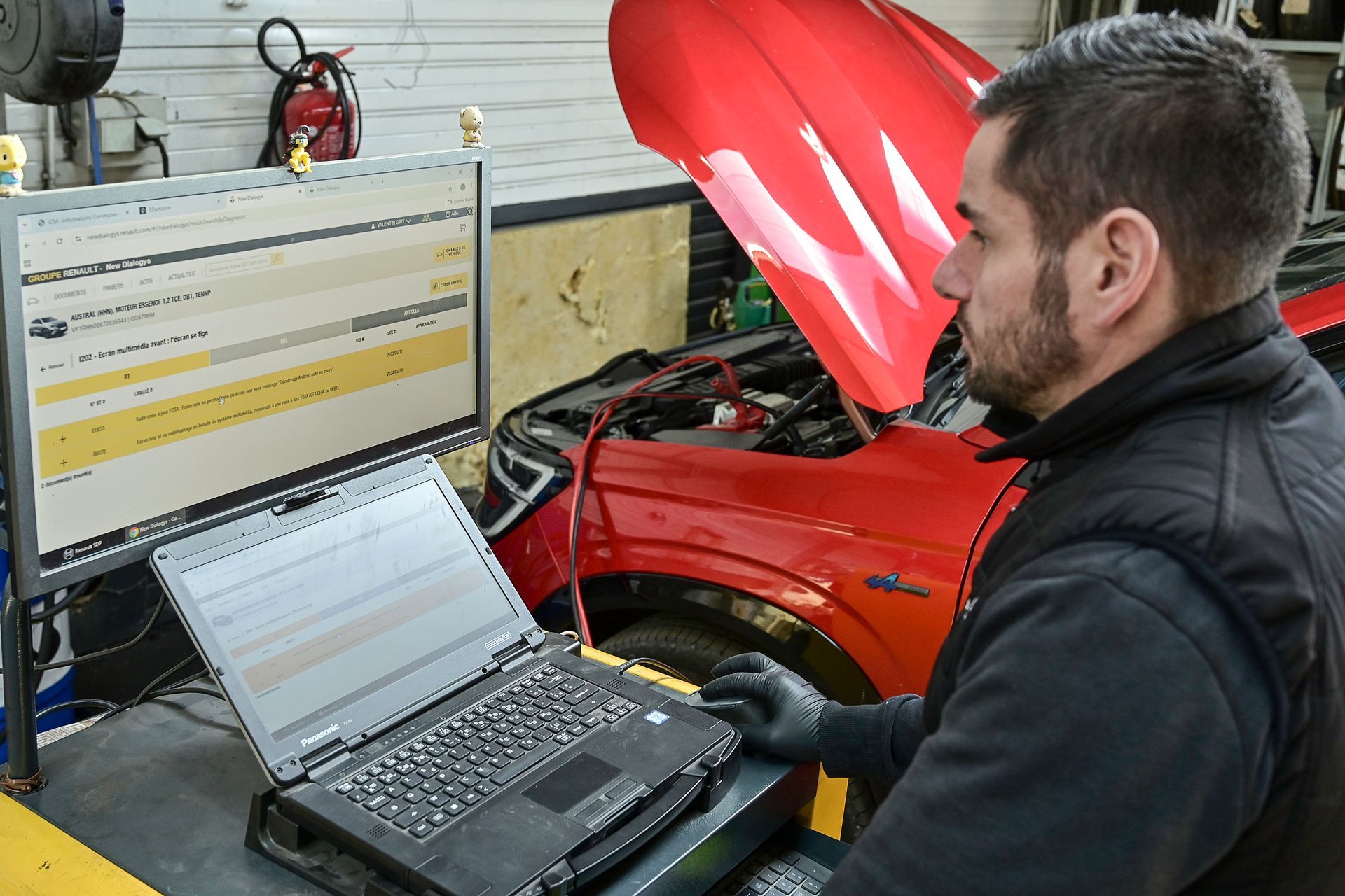 Diagnostic par balise d'une voiture