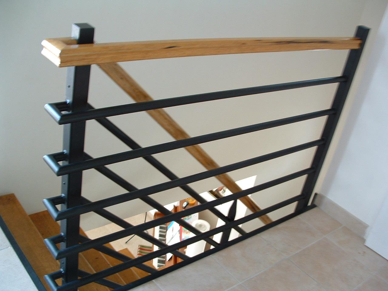 escalier metal bois  contemporain moderne (9)