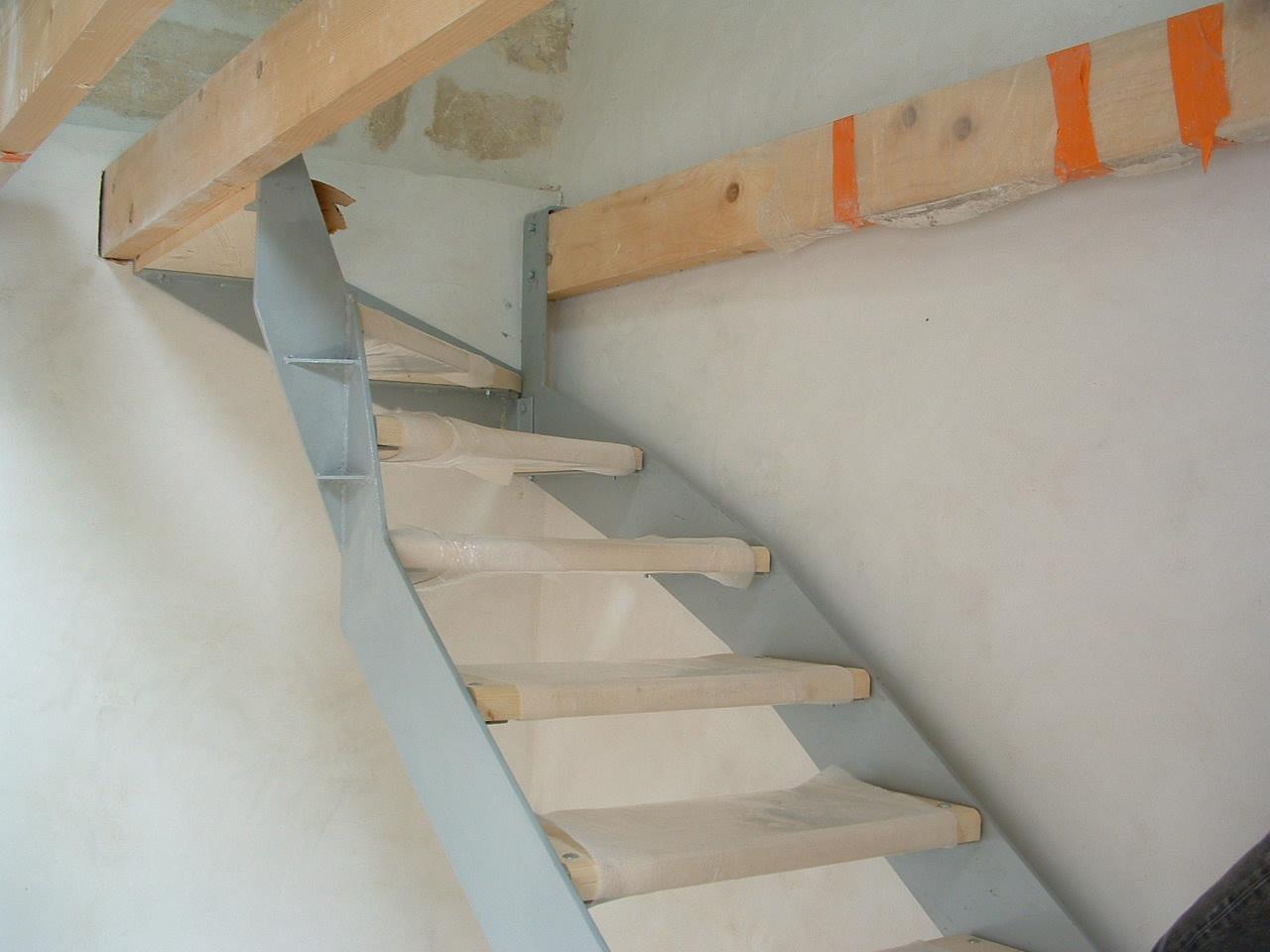 escalier metal bois  contemporain moderne (10)