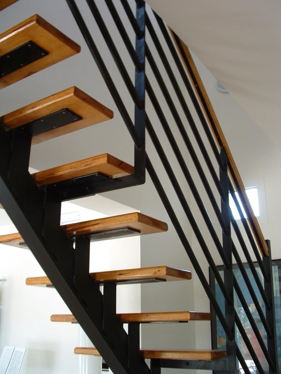 escalier metal bois  contemporain moderne (4)