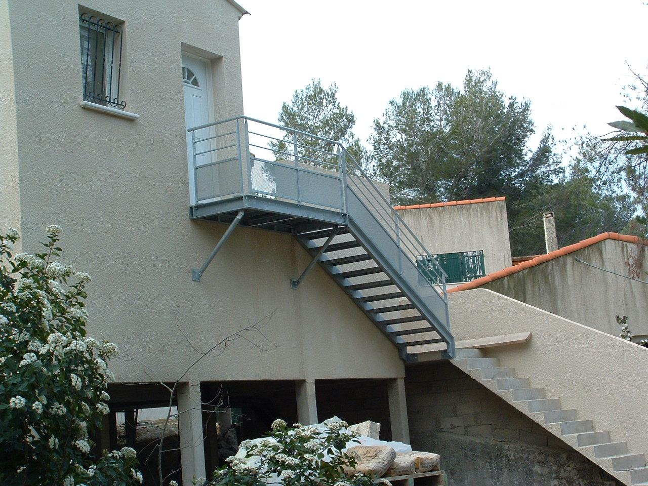 escalier metal bois  contemporain moderne (20)