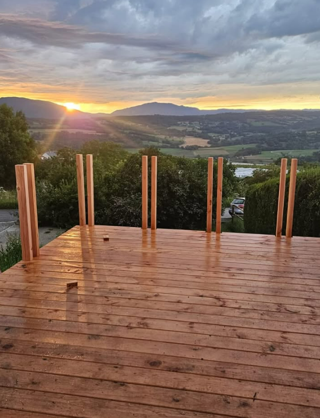 Terrasse en bois.