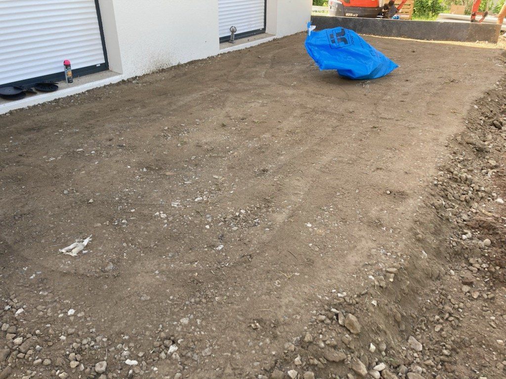 Avant - Terrasse en grès cérame