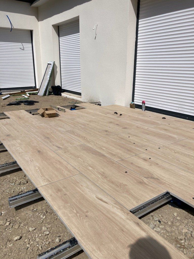 Pendant - Terrasse en grès cérame