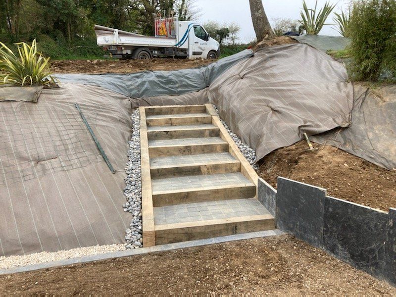 Aménagement d'un escalier en pierre