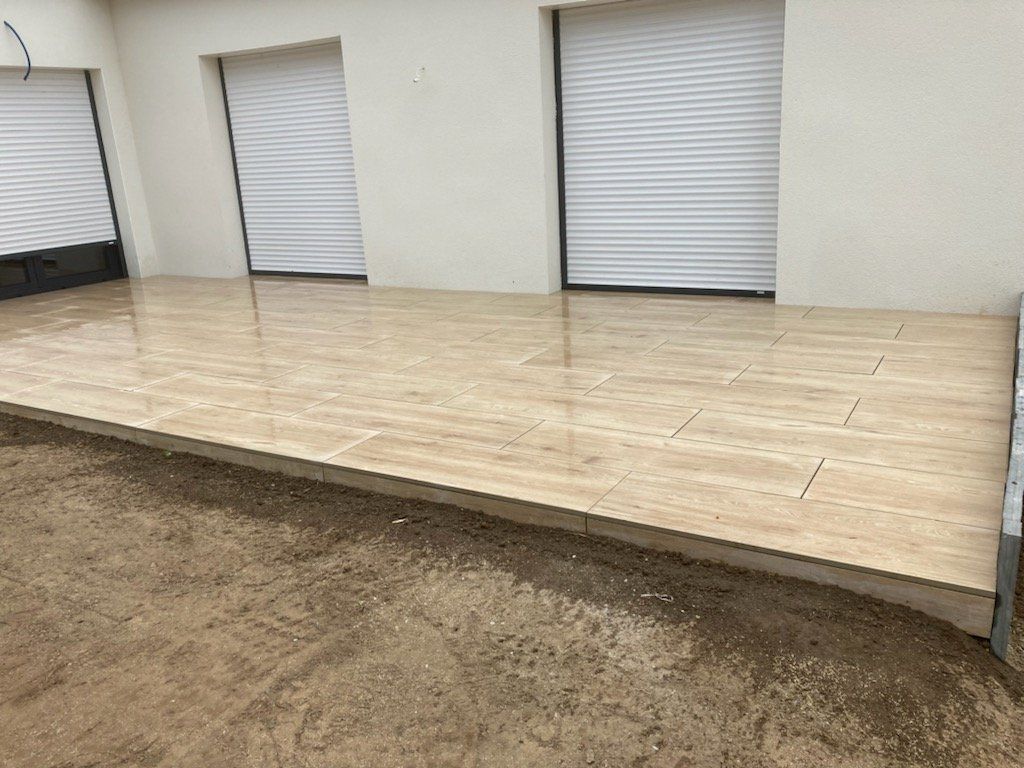 Après - Terrasse en grès cérame