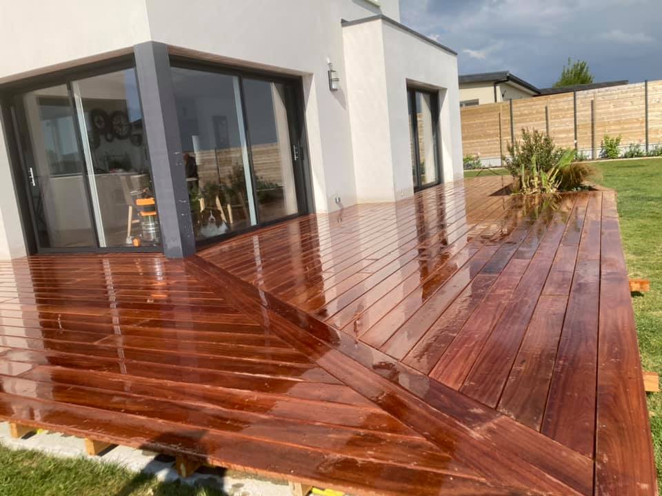 Construction d'une terrasse