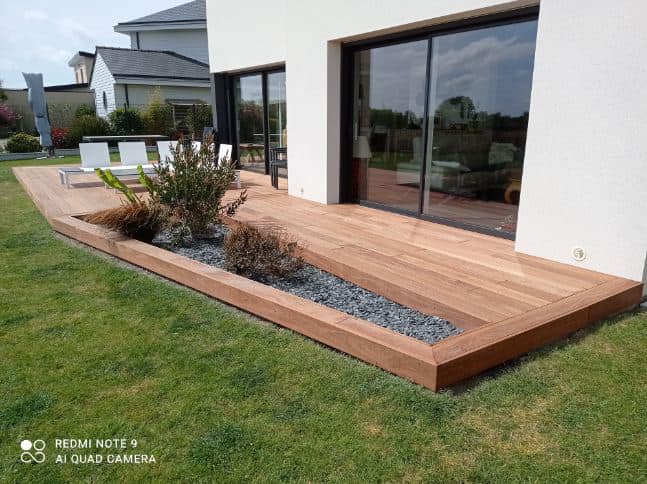 Une terrasse flambant neuve