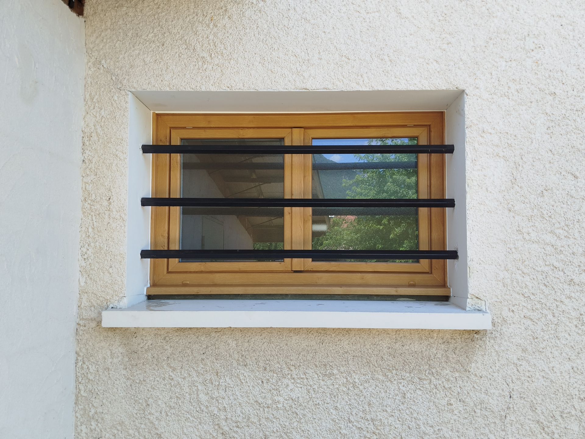 Une fenêtre vue depuis l'extérieur