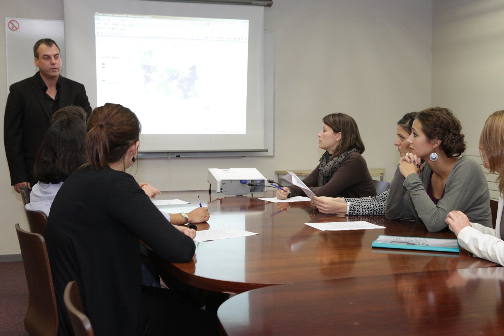 Projection lors d'une réunion